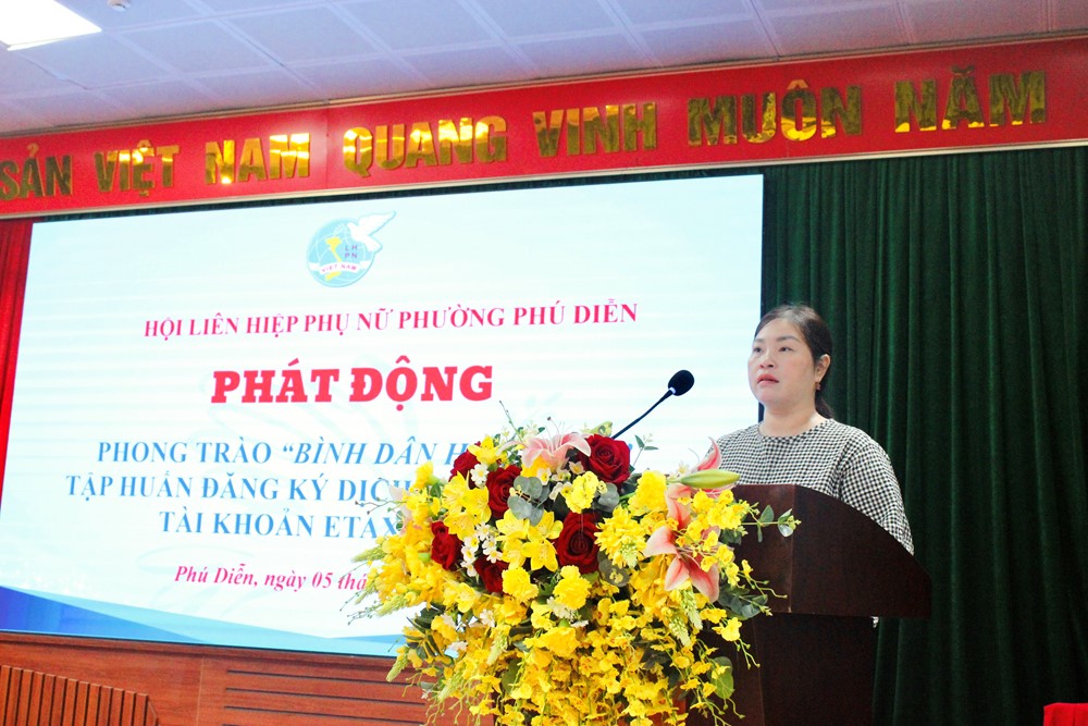 Hội LHPN phường Phú Diễn triển khai phong trào “Bình dân học vụ số” - ảnh 3
