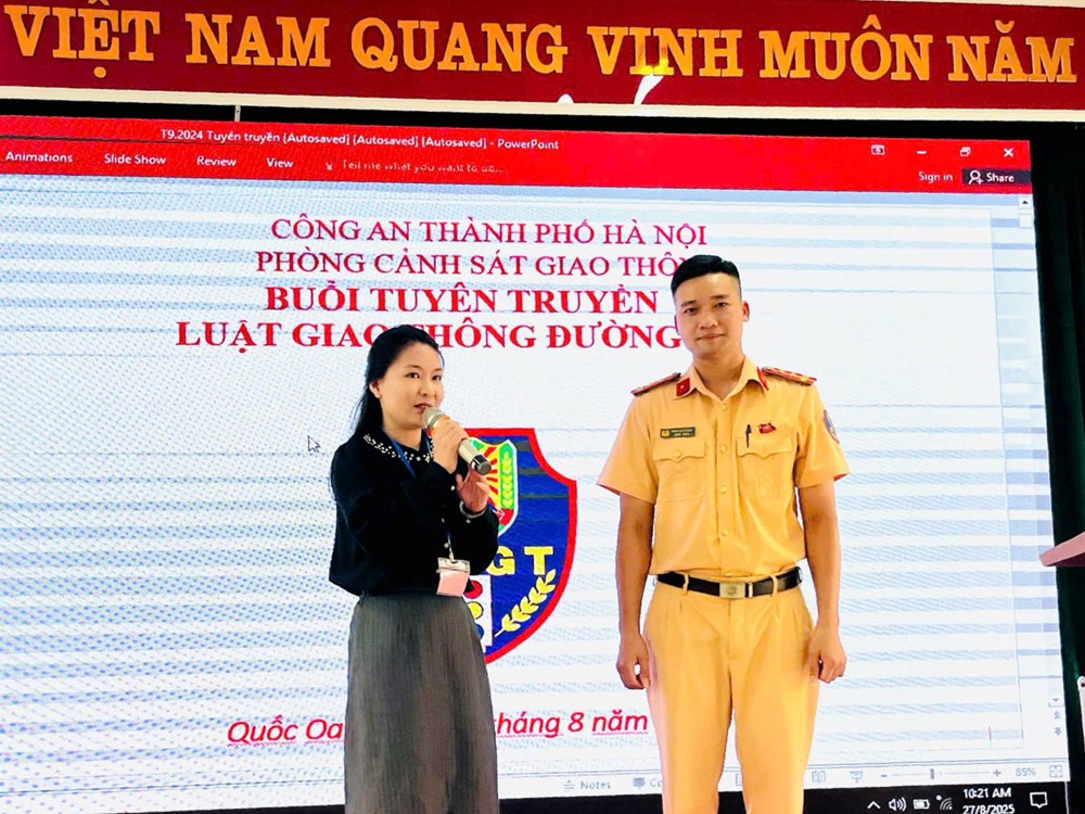96 học viên được tuyên truyền về luật an toàn giao thông - ảnh 1