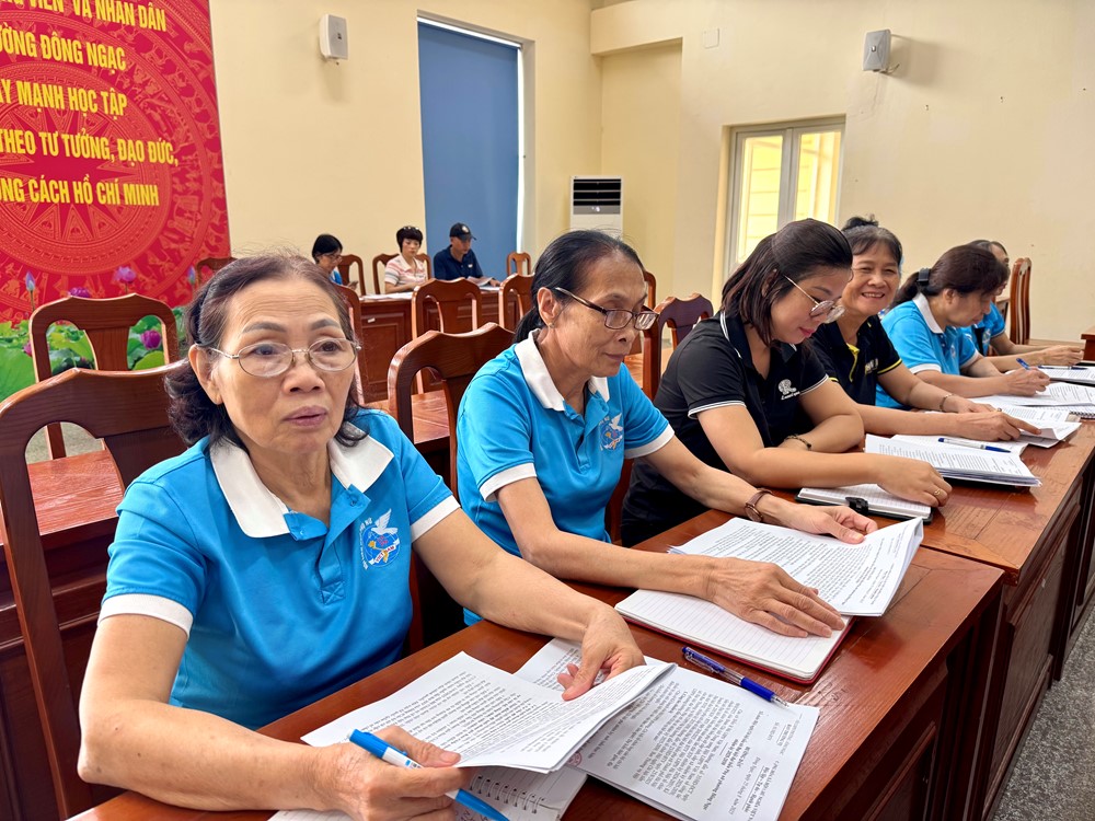 Hội LHPN phường Đông Ngạc triển khai nhiệm vụ Đại hội Đại biểu phụ nữ phường lần thứ I - ảnh 3