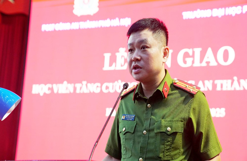 Công an Hà Nội tiếp nhận 120 học viên Đại học Phòng cháy chữa cháy phục vụ sự kiện A80 - ảnh 1