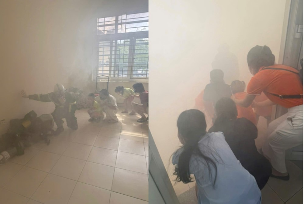 Hơn 150 giáo viên, trẻ mầm non phường Bồ Đề được tuyên truyền kỹ năng, kiến thức phòng cháy chữa cháy  - ảnh 2