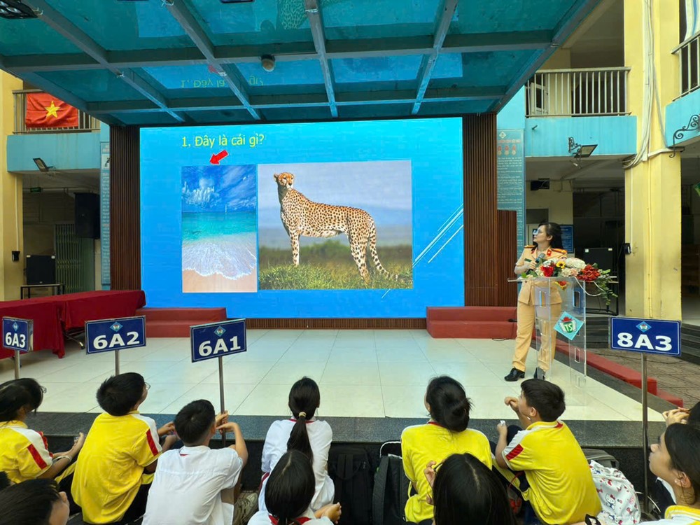 Hơn 6.000 học sinh được tuyên truyền pháp luật về trật tự an toàn giao thông - ảnh 8