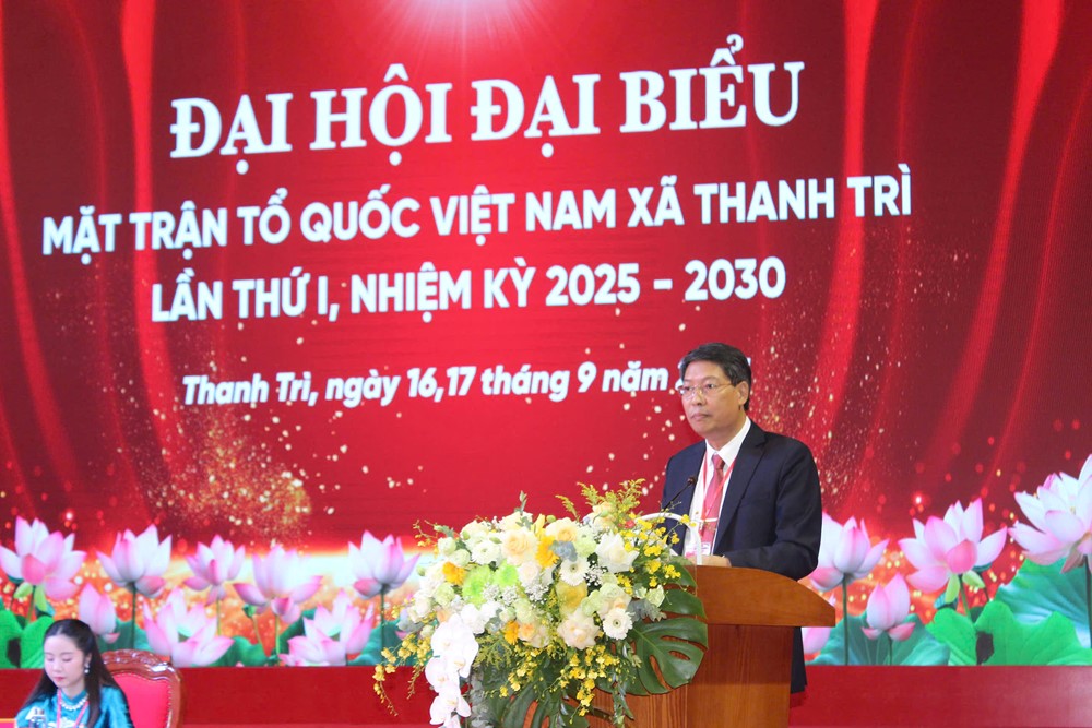 Đại hội Đại biểu Uỷ ban MTTQ Việt Nam xã Thanh Trì lần thứ Nhất nhiệm kỳ 2025-2030 thành công tốt đẹp - ảnh 4