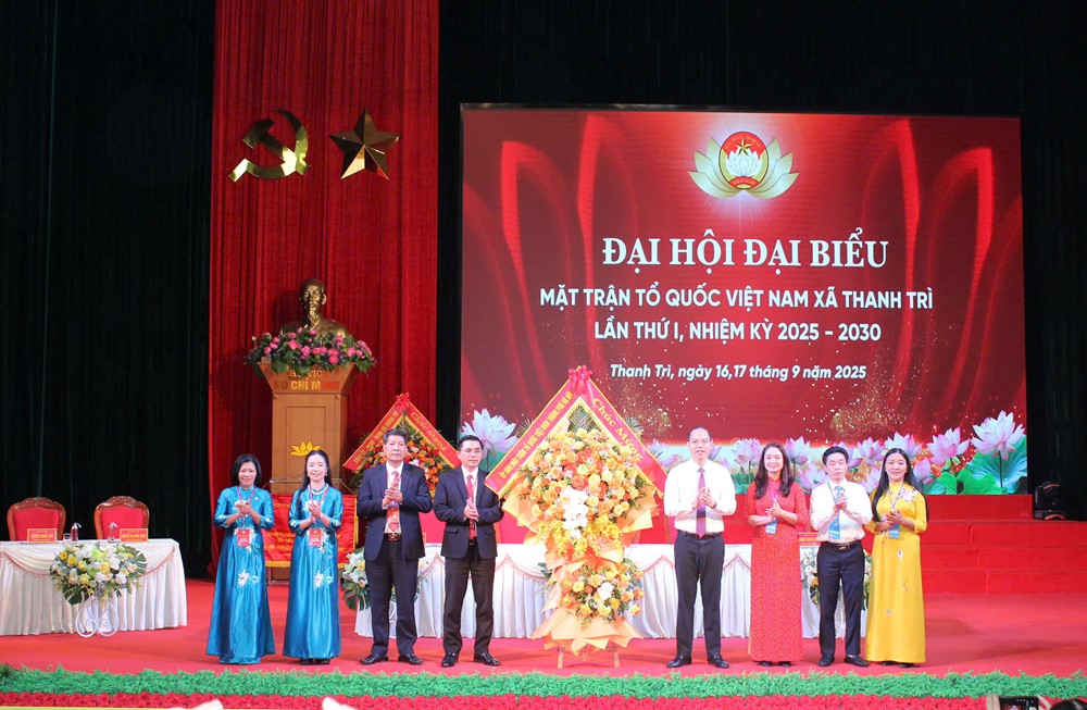 Đại hội Đại biểu Uỷ ban MTTQ Việt Nam xã Thanh Trì lần thứ Nhất nhiệm kỳ 2025-2030 thành công tốt đẹp - ảnh 1