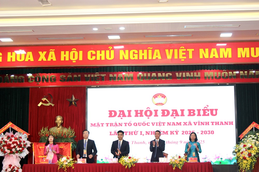 Đại hội đại biểu Mặt trận Tổ quốc xã Vĩnh Thanh nhiệm kỳ 2025-2030 thành công tốt đẹp - ảnh 6