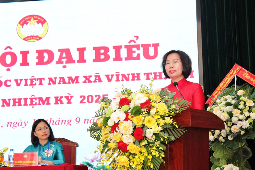 Đại hội đại biểu Mặt trận Tổ quốc xã Vĩnh Thanh nhiệm kỳ 2025-2030 thành công tốt đẹp - ảnh 10