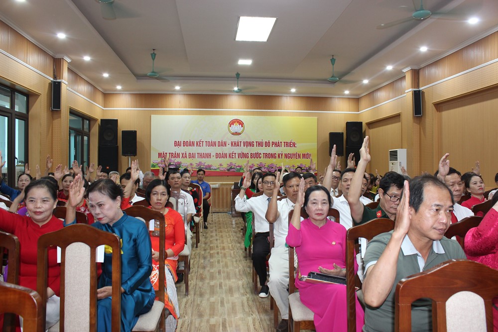 130 đại biểu dự Đại hội đại biểu MTTQ xã Đại Thanh lần thứ I, nhiệm kỳ 2025-2030 - ảnh 4