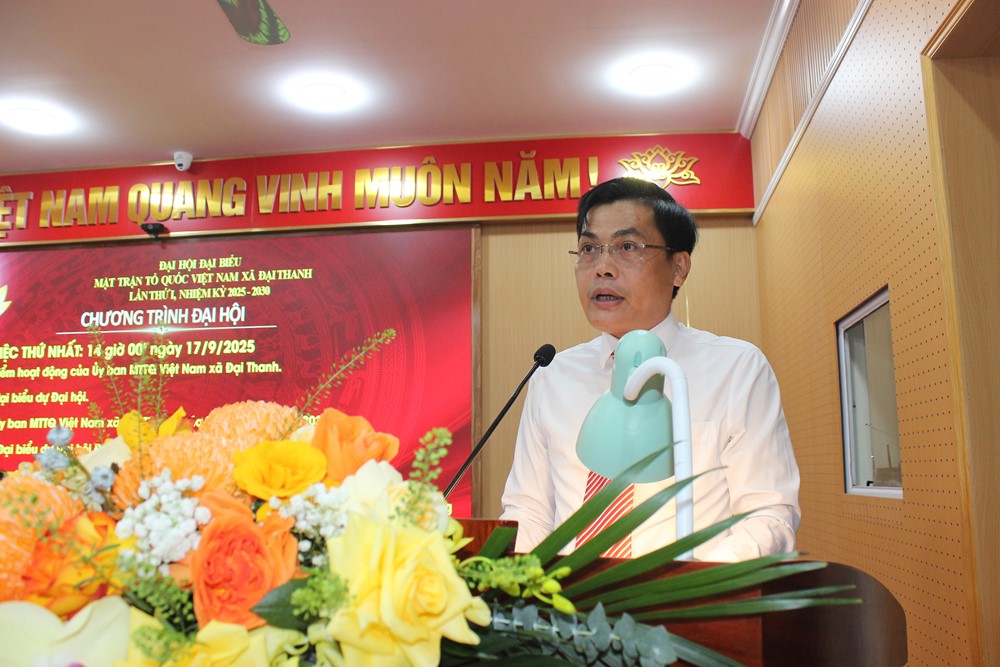130 đại biểu dự Đại hội đại biểu MTTQ xã Đại Thanh lần thứ I, nhiệm kỳ 2025-2030 - ảnh 2