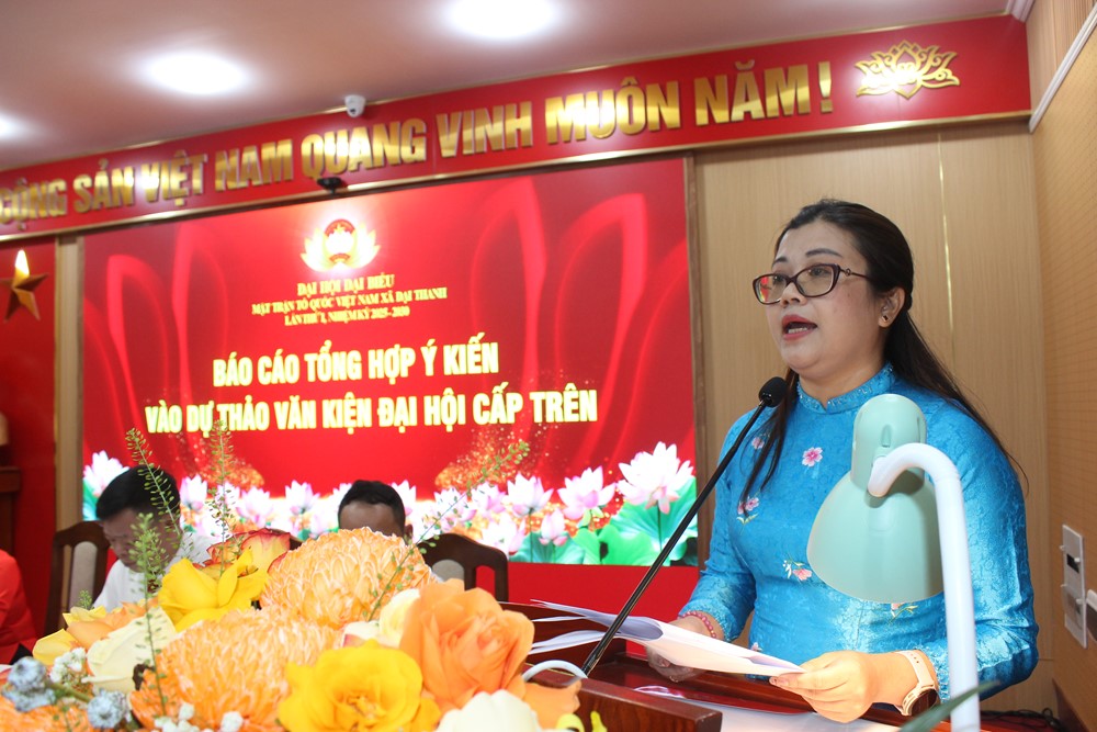 130 đại biểu dự Đại hội đại biểu MTTQ xã Đại Thanh lần thứ I, nhiệm kỳ 2025-2030 - ảnh 3