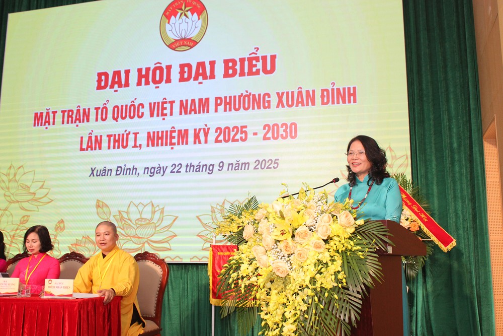 Đồng chí Nguyễn Thu Hương giữ chức Chủ tịch Uỷ ban MTTQ phường Xuân Đỉnh - ảnh 9