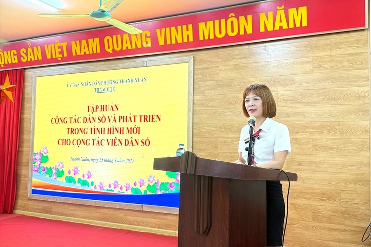 Phường Thanh Xuân chú trọng nâng cao kiến thức, kỹ năng về công tác dân số trong tình hình mới - ảnh 1