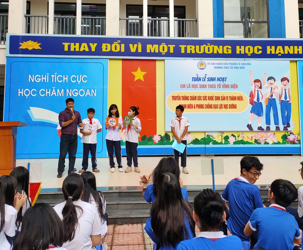 Phường Ô Chợ Dừa tổ chức truyền thông chăm sóc sức khỏe sinh sản vị thành niên, thành niên - ảnh 1