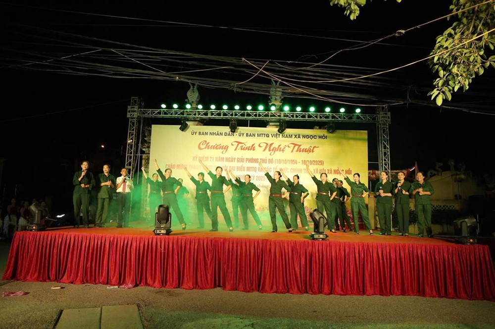 Xã Ngọc Hồi: Sôi nổi chương trình nghệ thuật chào mừng 71 năm Ngày Giải phóng Thủ đô  - ảnh 6