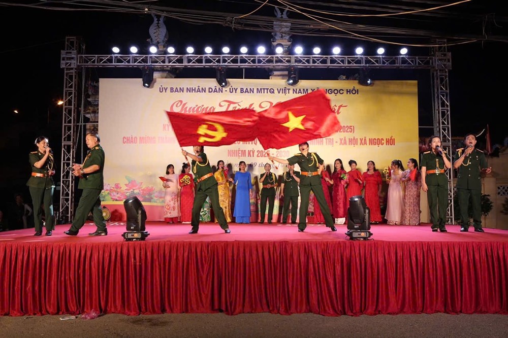 Xã Ngọc Hồi: Sôi nổi chương trình nghệ thuật chào mừng 71 năm Ngày Giải phóng Thủ đô  - ảnh 7