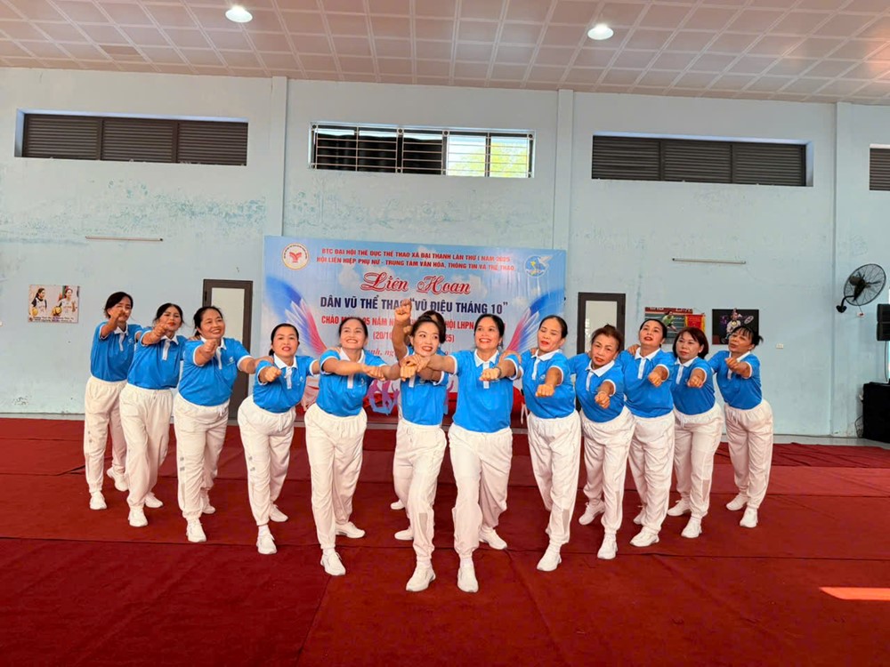 Xã Đại Thanh: Rộn ràng hội thi dân vũ thể thao “Vũ điệu tháng Mười” - ảnh 6