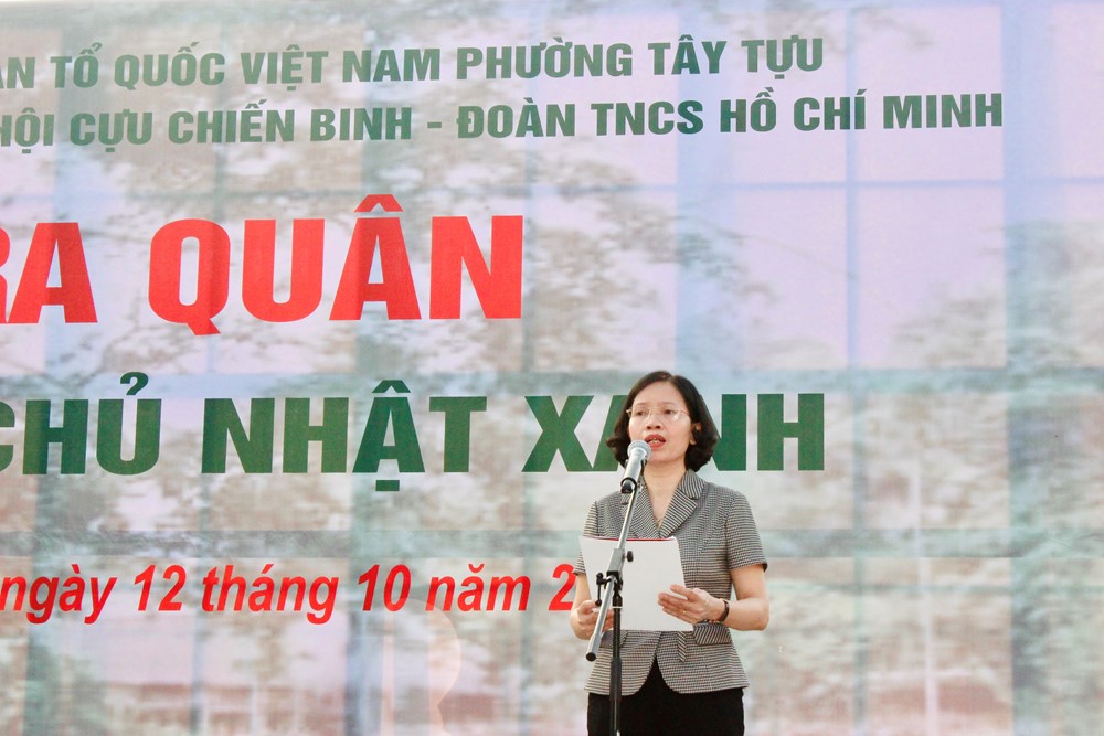 Phường Tây Tựu ra quân “Ngày Chủ nhật xanh” bảo vệ môi trường - ảnh 4