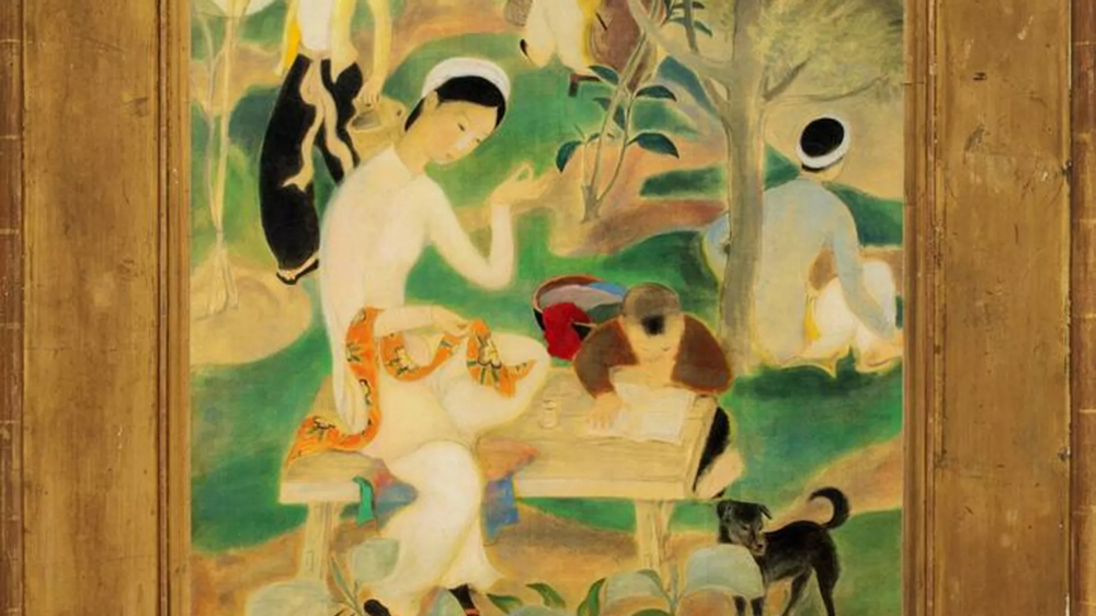 Bức tranh của họa sỹ Lê Phổ được bán với giá 55 tỷ đồng - ảnh 1