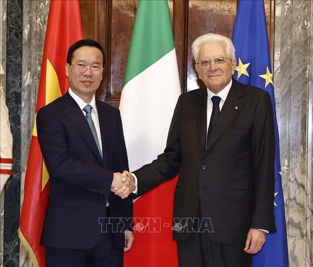 Chủ tịch nước Võ Văn Thưởng hội đàm với Tổng thống Italy Sergio Mattarella - ảnh 1