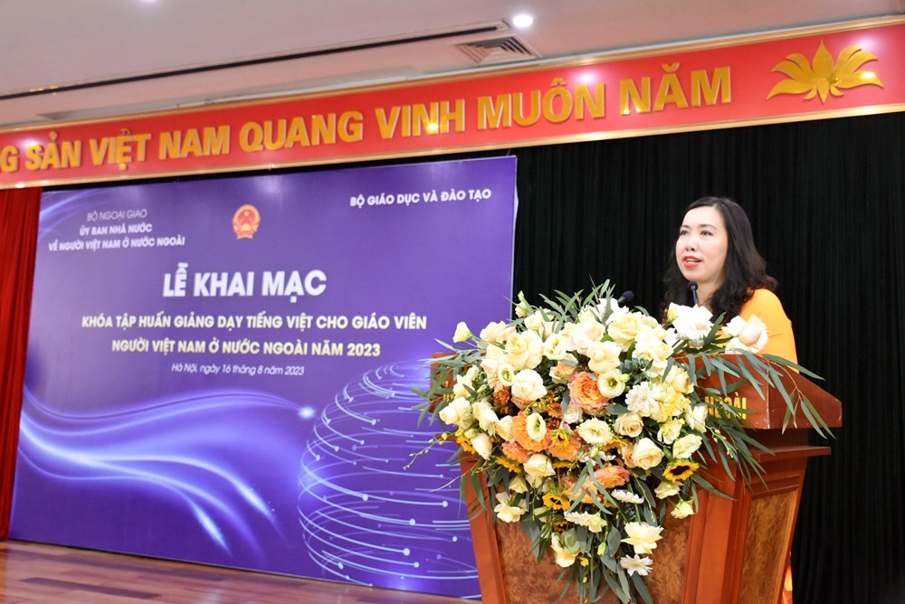 Khai mạc khóa tập huấn cho giáo viên dạy tiếng Việt ở nước ngoài - ảnh 1