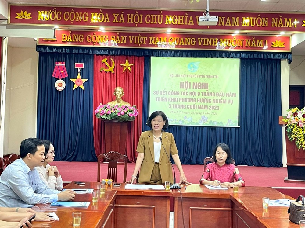 Hội LHPN huyện Thanh Trì: Hoàn thành tốt các nhiệm vụ trọng tâm công tác Hội 9 tháng đầu năm - ảnh 5