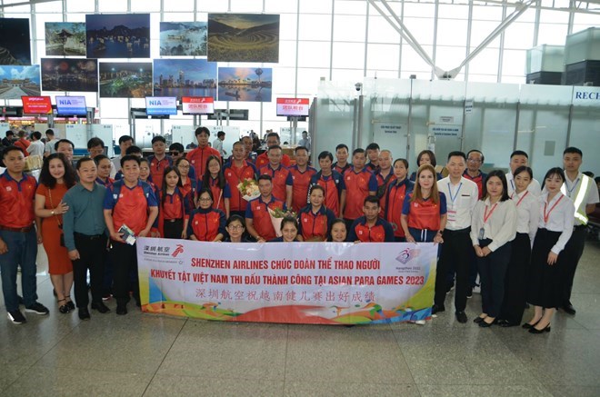 Đoàn thể thao Việt Nam lên đường tham dự Asian Para Games 4 - ảnh 1