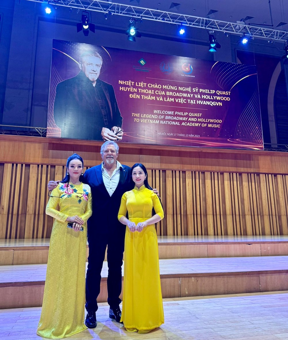 Huyền thoại Broadway và Hollywood gặp gỡ, truyền cảm hứng cho sinh viên Học viện âm nhạc Quốc gia Việt Nam - ảnh 4