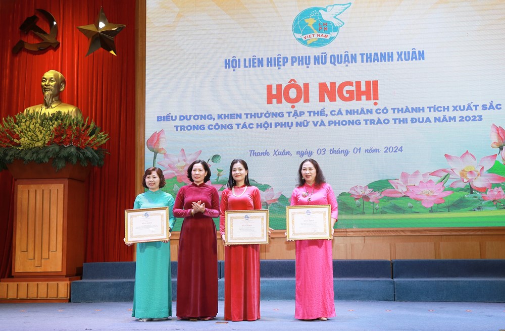 Hội LHPN quận Thanh Xuân hoàn thành xuất sắc các nhiệm vụ trọng tâm công tác năm 2023 - ảnh 1