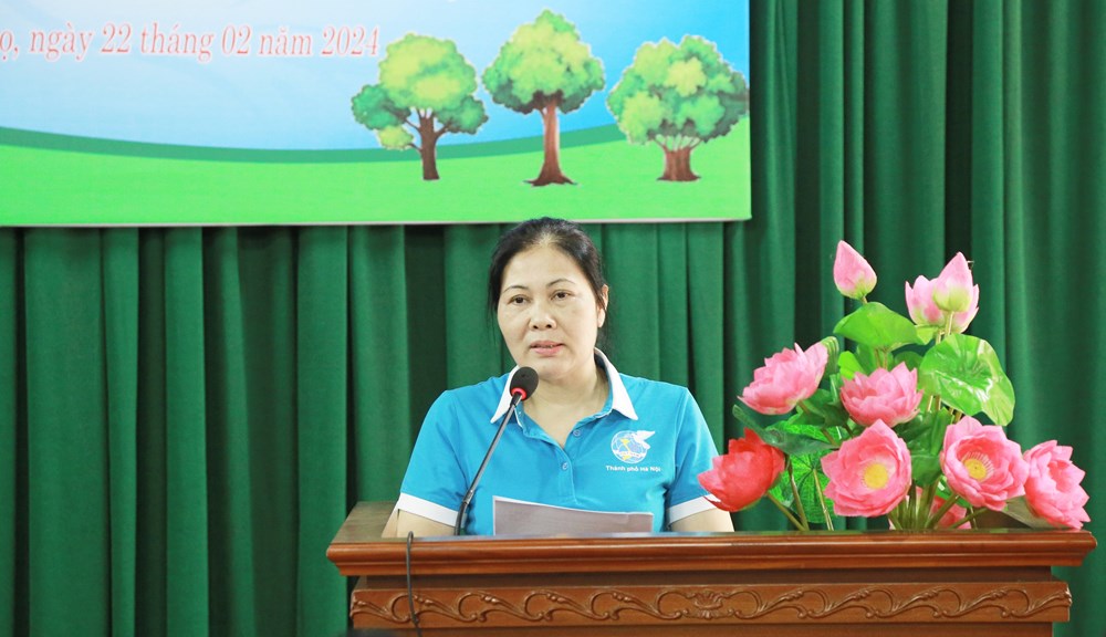Phụ nữ Phúc Thọ phấn đấu trồng mới 500 cây xanh - ảnh 2