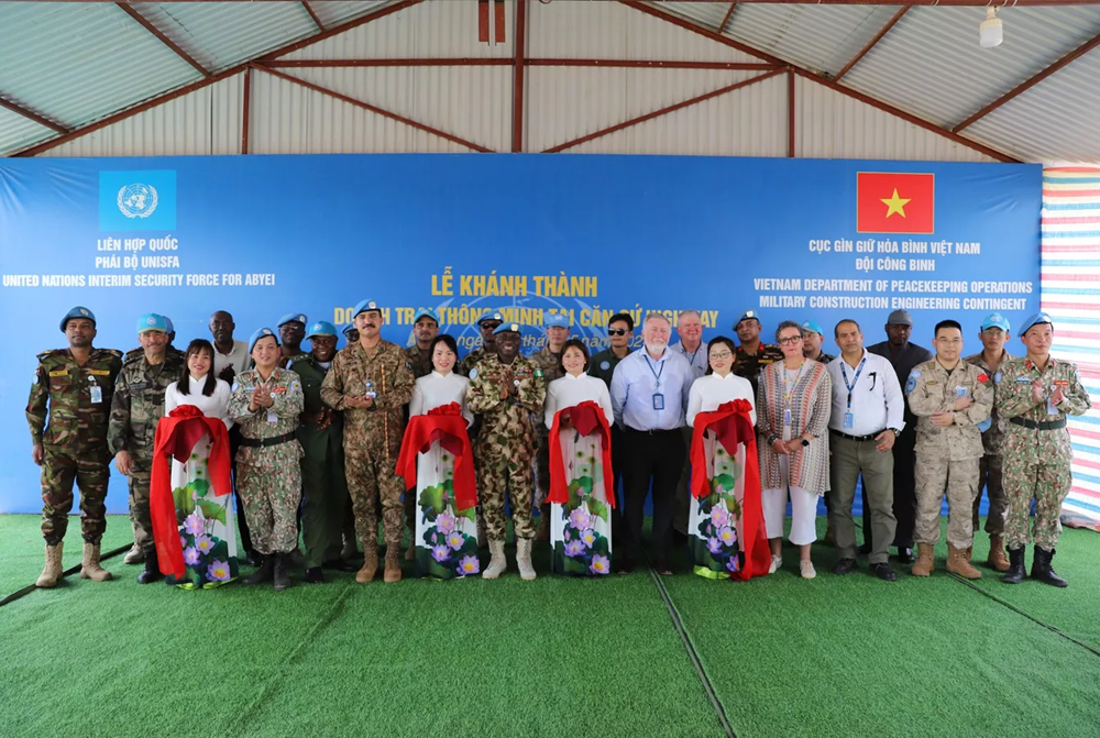 Công binh Việt Nam xây “Doanh trại thông minh” đầu tiên tại Phái bộ Liên hợp quốc - ảnh 1