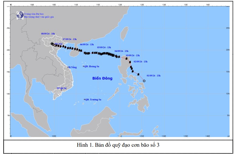 Bão số 3 đã suy yếu thành một vùng áp thấp trên khu vực Tây Bắc Bộ - ảnh 1