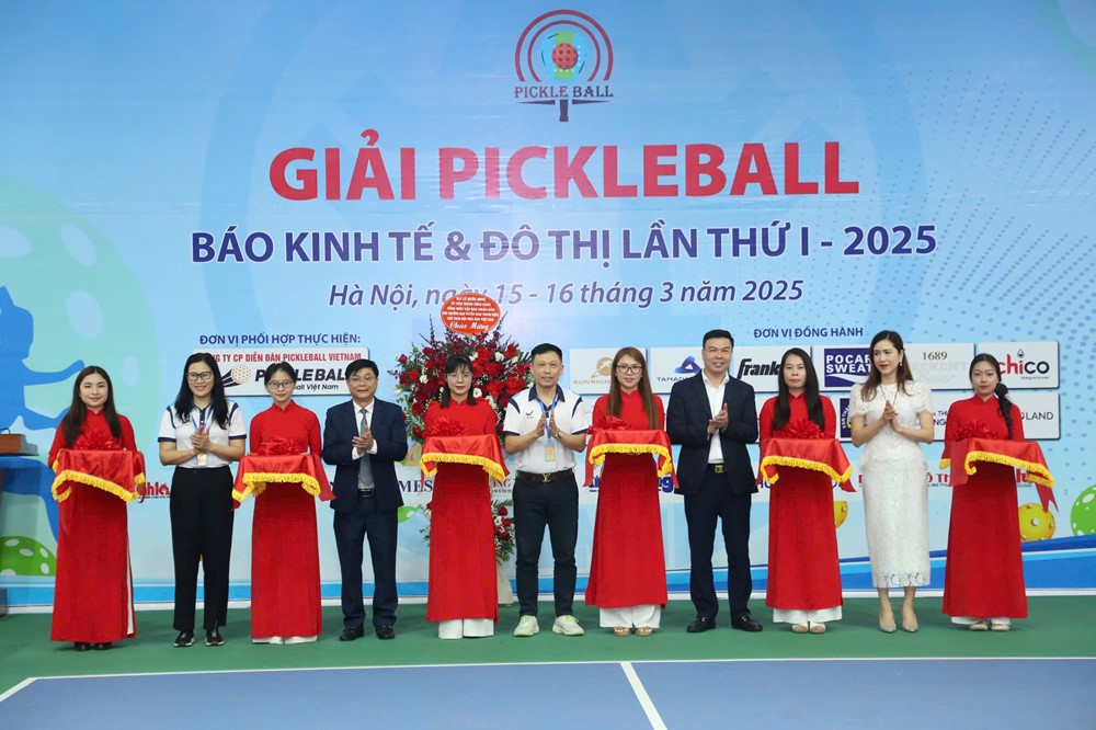 Khai mạc giải “Pickleball Báo Kinh tế & Đô thị lần thứ I-2025” - ảnh 4