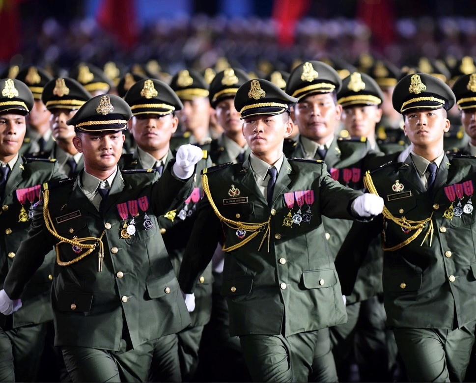 Hợp luyện diễu binh, diễu hành lần thứ 2 có quân đội Lào, Campuchia cùng tham gia - ảnh 8