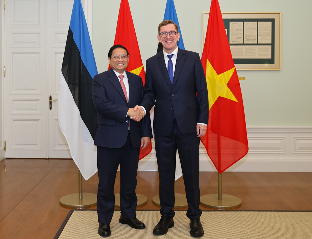 Thủ tướng Phạm Minh Chính hội đàm với Thủ tướng Estonia - ảnh 1