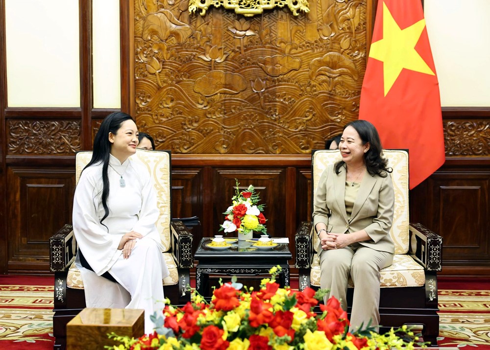 Phó Chủ tịch nước tiếp nữ phi hành gia gốc Việt đầu tiên bay vào không gian - ảnh 1