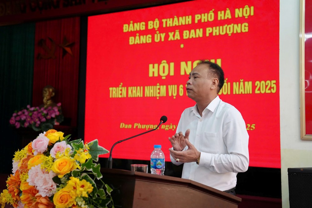 Xã Đan Phượng triển khai nhiệm vụ 6 tháng cuối năm 2025 - ảnh 2