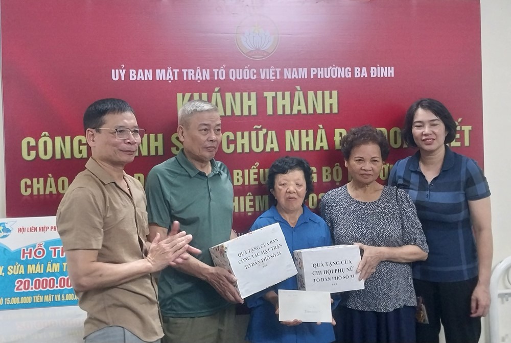 Bàn giao công trình nghĩa tình chào mừng Đại hội đại biểu Đảng bộ phường Ba Đình lần thứ I - ảnh 5