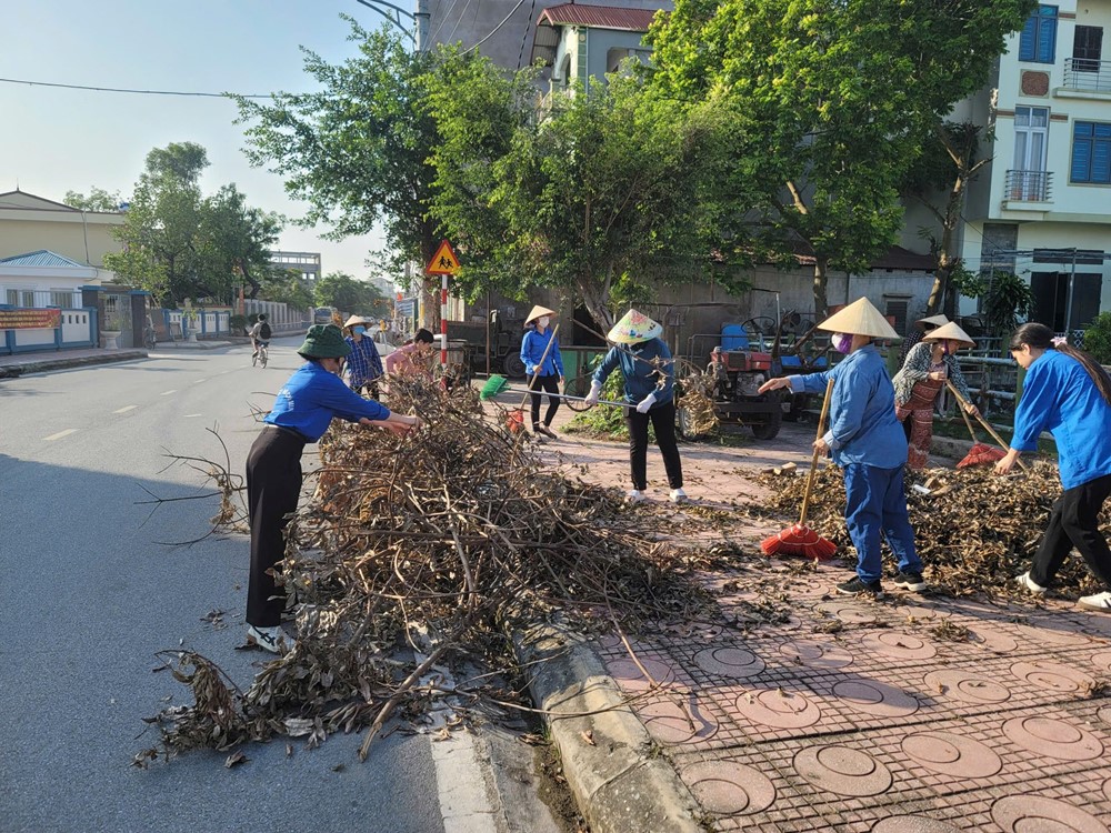Đan Phượng – Liên Minh đồng loạt ra quân tổng vệ sinh môi trường - ảnh 16