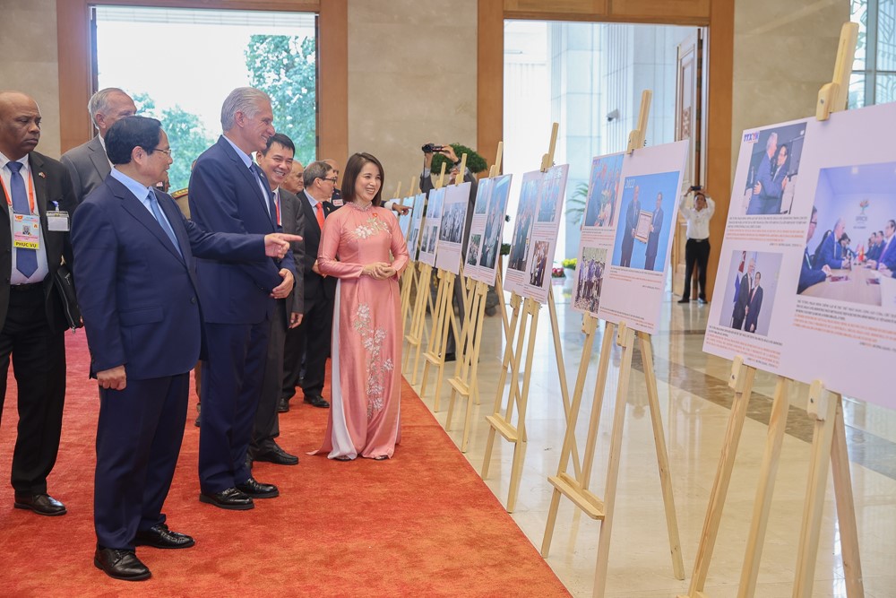 Bí thư Thứ nhất, Chủ tịch nước Cuba Miguel Diaz Canel hội kiến Thủ tướng Chính phủ Phạm Minh Chính - ảnh 3