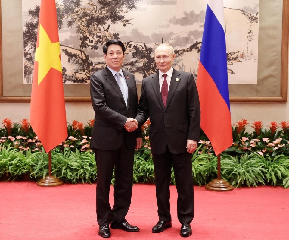 Chủ tịch nước Lương Cường hội kiến Tổng thống Nga Vladimir Putin - ảnh 1