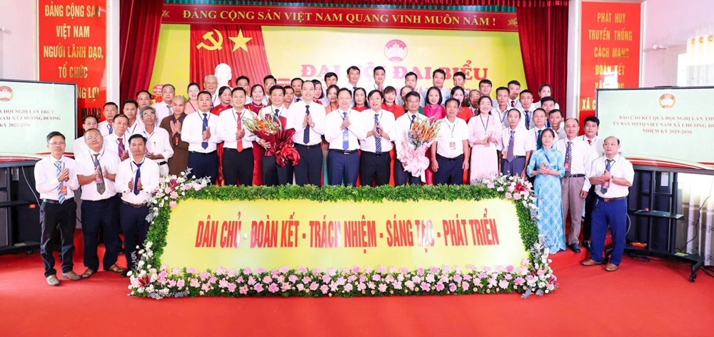 Đại hội MTTQ xã Chương Dương: Củng cố khối đại đoàn kết, quyết tâm đổi mới - ảnh 1