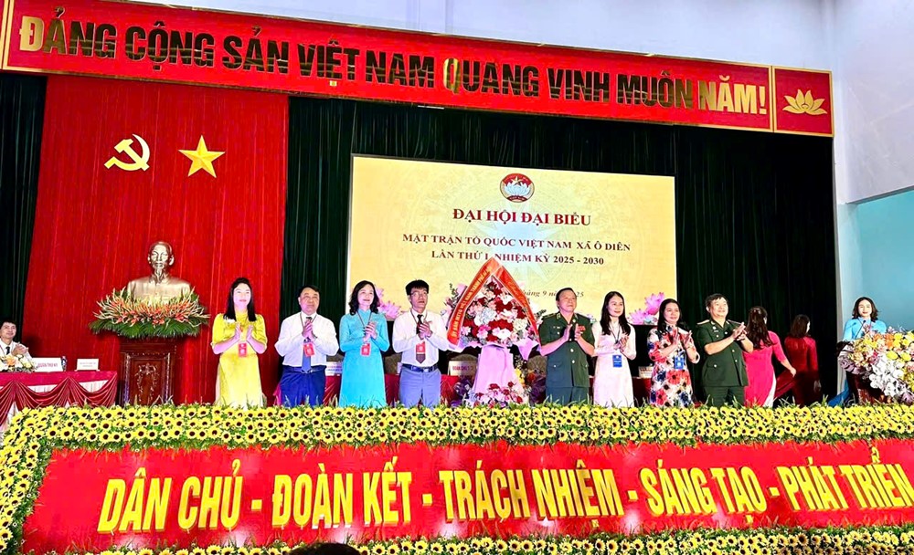 Đại hội Đại biểu MTTQ xã Ô Diên lần thứ I, nhiệm kỳ 2025-2030 thành công tốt đẹp - ảnh 1