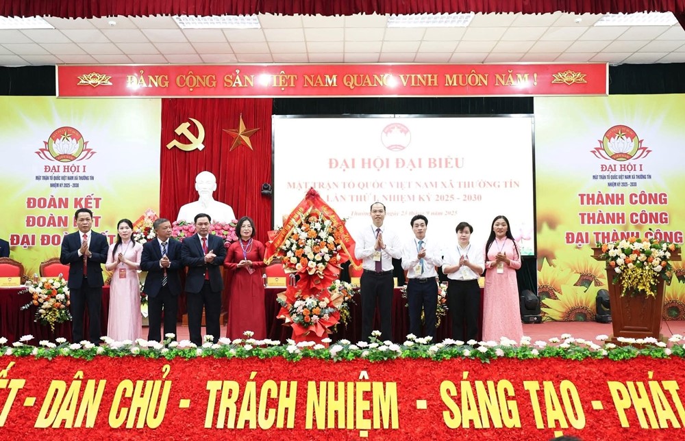Đại hội đại biểu Uỷ ban Mặt trận Tổ quốc xã Thường Tín thành công tốt đẹp - ảnh 1