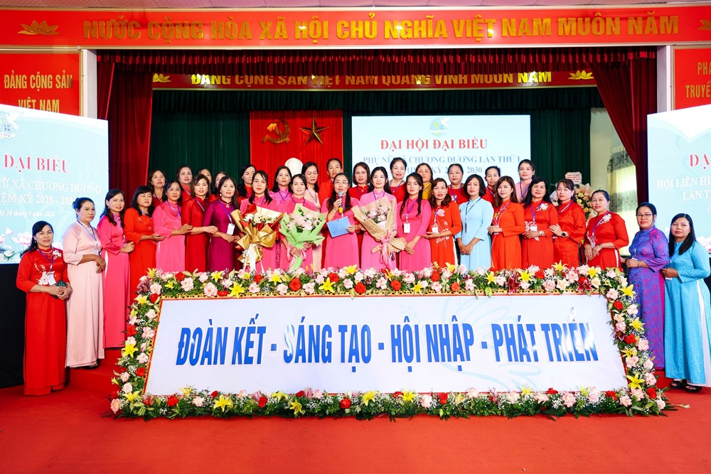 Đại hội phụ nữ xã Chương Dương nhiệm kỳ 2025 - 2030: Đoàn kết - Sáng tạo - Hội nhập - Phát triển - ảnh 1