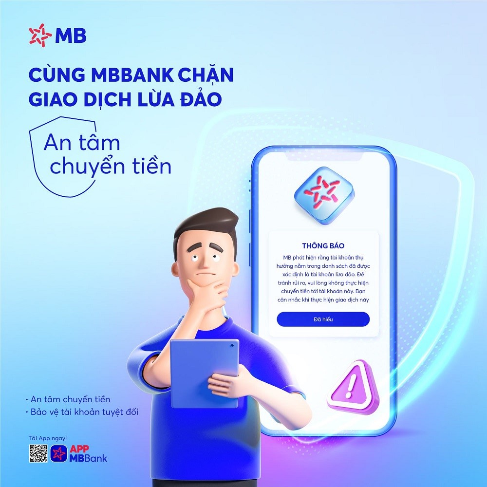 MB thêm tính năng nhận diện tài khoản lừa đảo khi chuyển tiền - ảnh 1