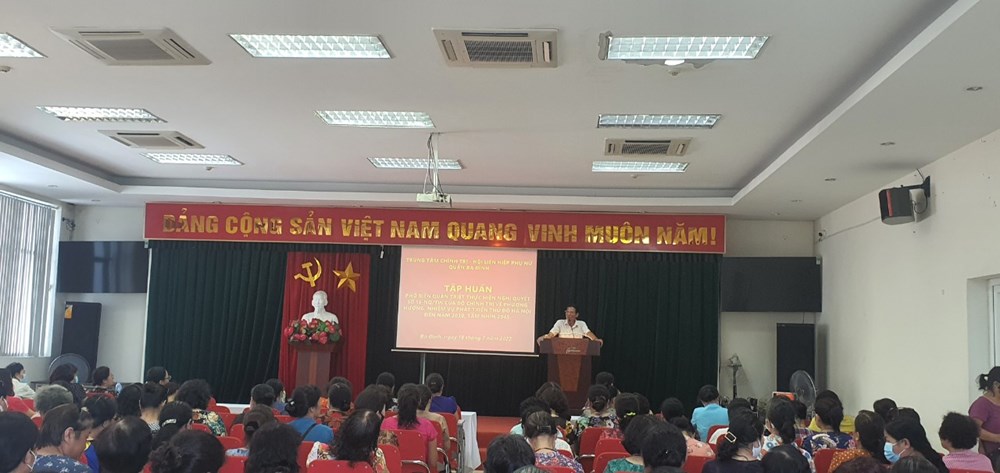 Hội LHPN quận Ba Đình: Tập huấn nghiệp vụ công tác Hội năm 2022 - ảnh 3