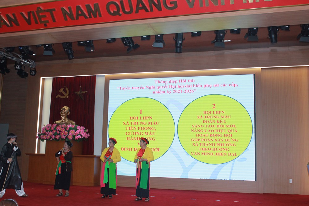Hội LHPN huyện Gia Lâm: Tuyên truyền Nghị quyết đại hội phụ nữ các cấp - ảnh 4