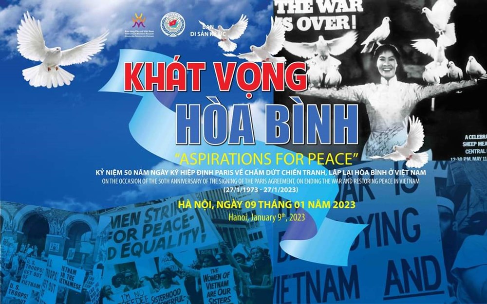 Ngày 9/1 Hội LHPN Việt Nam sẽ tổ chức sự kiện “Khát vọng hòa bình” kỷ niệm 50 năm Ngày ký kết Hiệp định Paris - ảnh 1
