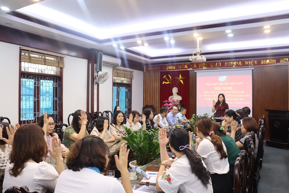 Sóc Sơn: Kiện toàn chức danh Chủ tịch Hội LHPN huyện khóa XI, nhiệm kỳ 2021-2026 - ảnh 1