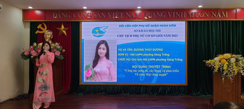 Quận Hoàn Kiếm: Cán bộ Hội tự tin tham dự Sơ khảo hội thi  “Chủ tịch phụ nữ cơ sở giỏi” năm 2023 - ảnh 2