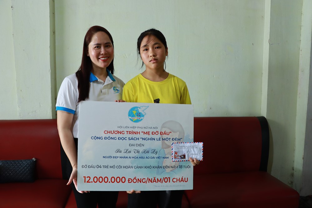 Trao kinh phí hỗ trợ trẻ mồ côi tại huyện Ứng Hòa và Chương Mỹ - ảnh 5